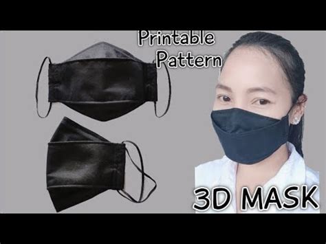 I make it in three sizes: HOW TO MAKE 3D FACE MASK FOR BEGINNERS | FREE PATTERN / JELORY COLLECTION / YOUTUBE VIDEO / NO ...