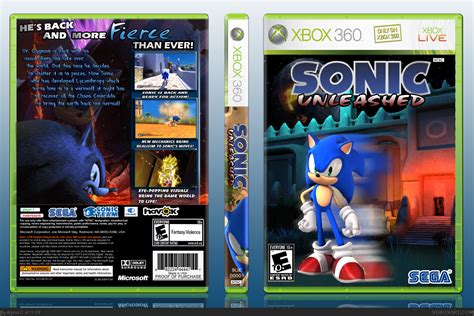 Sonic Unleashed Xbox 360 Box Art Cover By Alpha C