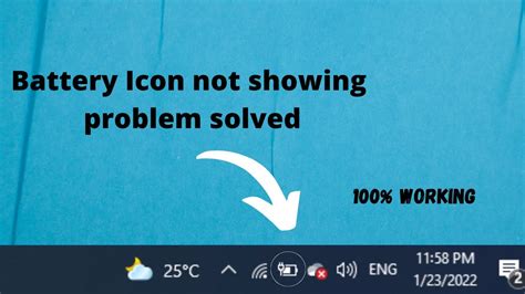 How To Fix Battery Icon Not Showing In The Taskbar Battery Icon