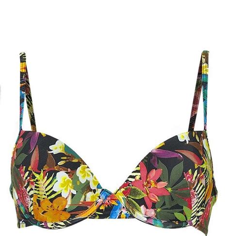 Sapph Voorgevormde Beugel Bikinitop Koko Dames Tropische Bloemen Print
