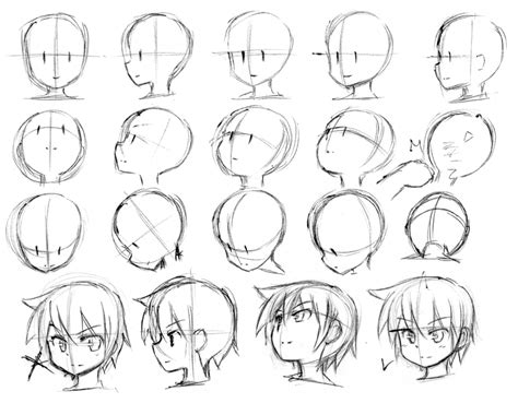 Anime Heads At Different Angles Drawing At Getdrawings