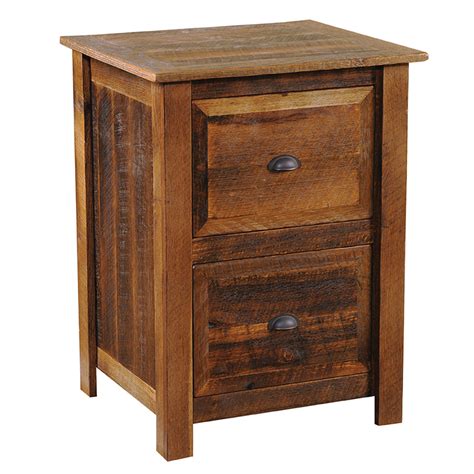 Wooden file cabinets differ in prices depending on the complexity and the type of wood used to make the furniture. Barnwood 2 Drawer File Cabinet