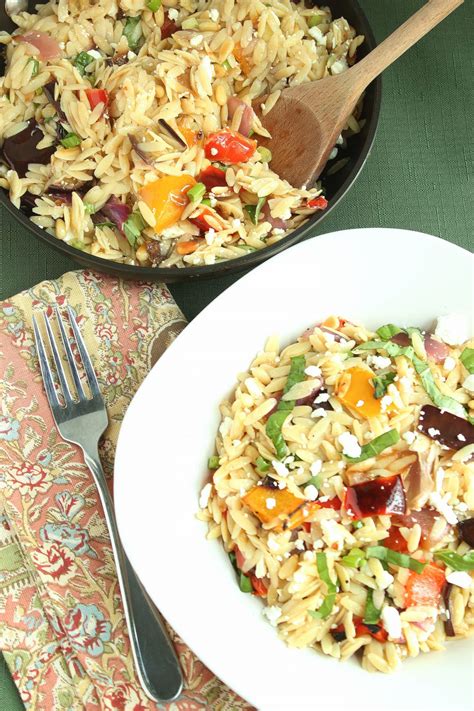 Ina Gartens Orzo With Roasted Vegetables And They Cooked Happily