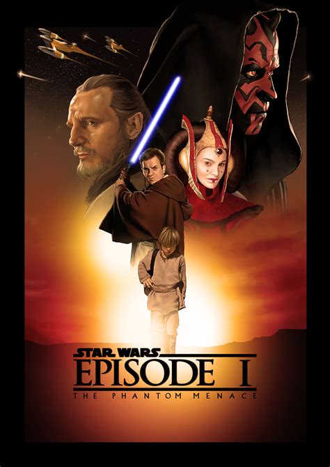 The Phantom Menace Poster Star Wars Episode I The Phantom Menace