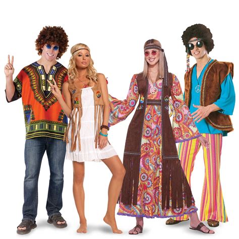 Peace And Love Hippie Costume For Adults Costumes Halloween Costumes