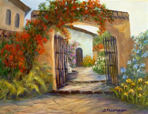 In this page you will: Italian Tuscan Paintings | Coastal Fine Art Paintings by Amber Palomares