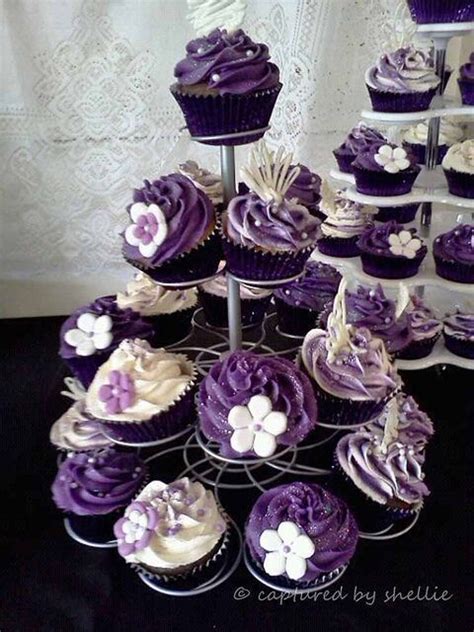 Purple Cupcakes Wedding Cupcakes Purple Cupcakes Purple Wedding