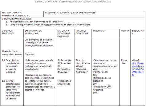 Carta Descriptiva ¡partes Estructura Y Ejemplos 2022