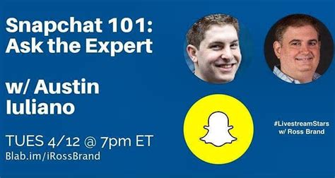 7pm et today on blab it s snapchat 101 w austiniuliano creator of snapchat mastery link in