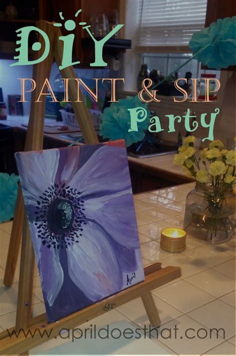 Diy Paint And Sip Party Wine Paint Party Paint And Sip Wine And