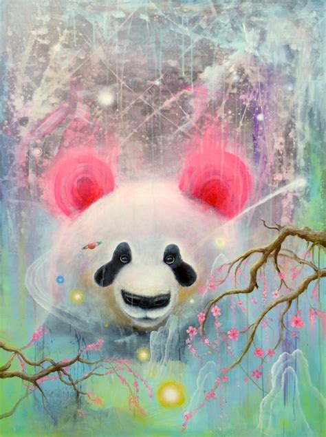 Panda Art Print Bear Panda Bear Surrealism Surreal