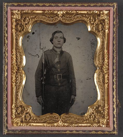 Unidentified Soldier In Confederate Uniform And Georgia F Flickr