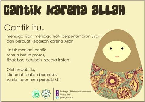 SKI Farmasi Indonesia: Cantik, Untuk siapa Engkau Berhias