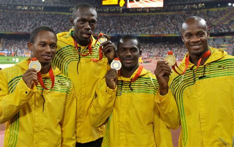 The bid logo, created by kino design, was a ribbon with blue, yellow, black, green, and red stripes winding through the text london 2012, making the shape of the river thames in east london. Usain Bolt loses an Olympic gold medal after teammate's ...