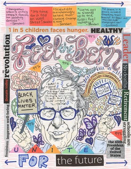 Feel The Bern Adult Coloring Contest Winners Art Review Seven Days