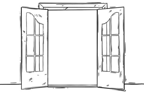 How To Draw An Open Door