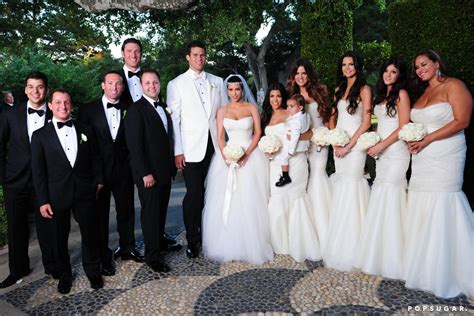 The Bridal Parties Kim Kardashians Weddings Popsugar Celebrity