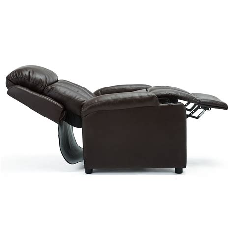 For more details go to edit properties. STUDIO LEATHER RECLINER w DRINK HOLDERS ARMCHAIR SOFA ...