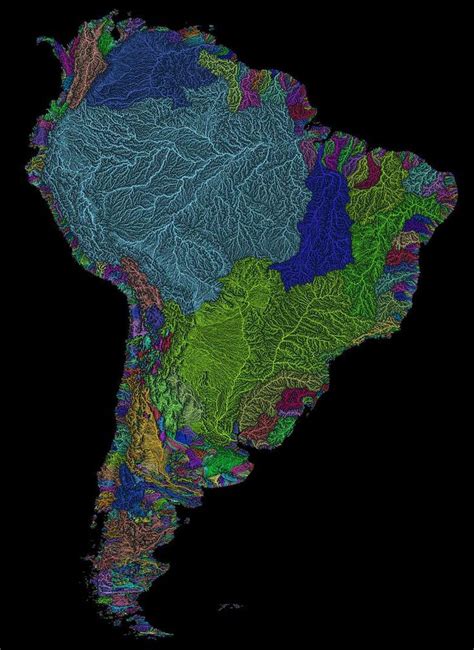 River Basin Map South America South America Map River Basin