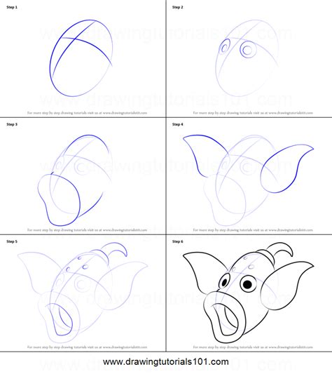 How To Draw Weepinbell From Pokemon Pokemon Step By Step