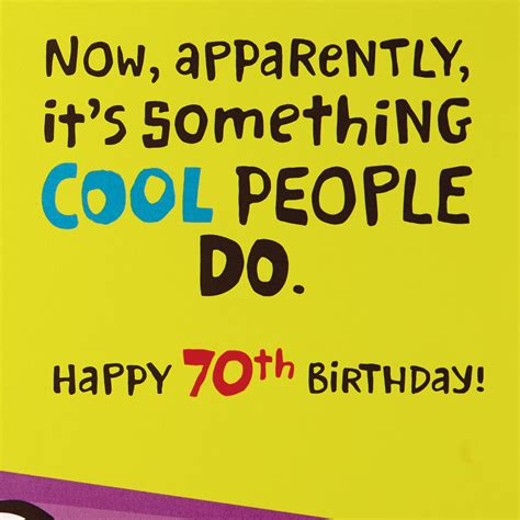Youre One Of The Cool Ones Funny 70th Birthday Card Greeting Cards