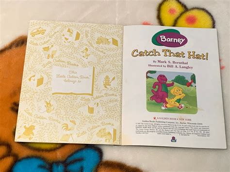 A Little Golden Book Barney Catch That Hat By Bernthal And Langley 1st