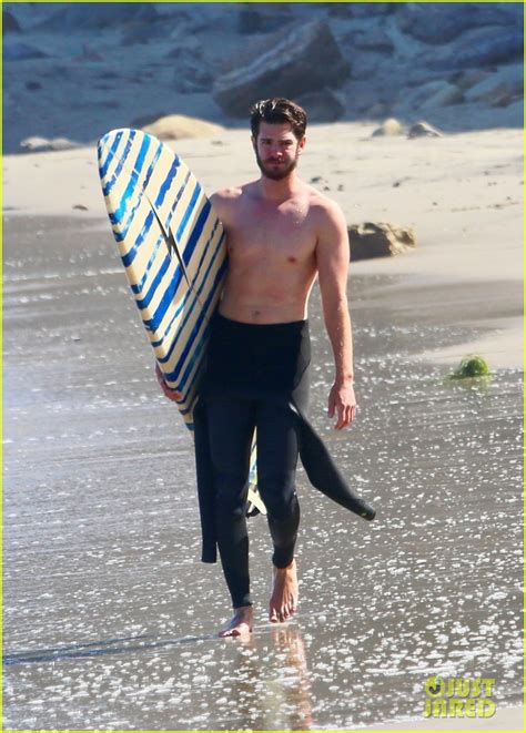 Andrew Garfield Strips Off His Wetsuit After Surfing In Malibu Photo