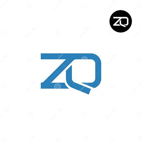 Letter Zq Monogram Logo Design Stock Illustration Illustration Of