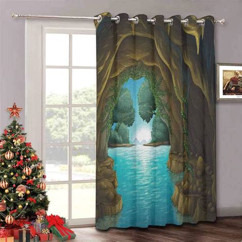 Aishare Store Cave Bedroom Curtains Blackout Curtain Panels