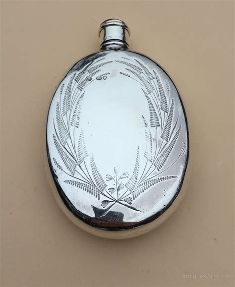 Antiques Atlas - Arts & Crafts Aesthetic Movement Silver Hip Flask