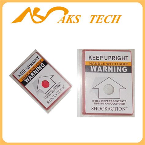 Handle With Care Shockaction Tilt Monitoring Tilt Indicator Label China Tilt Indicator Label