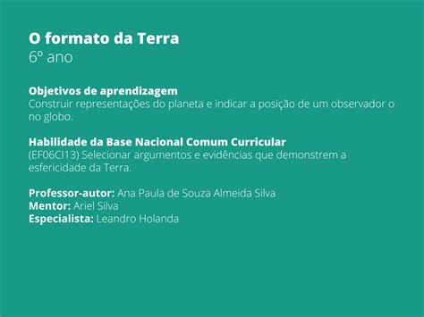 Atividades Sobre O Formato Da Terra 6 Ano Com Gabarito