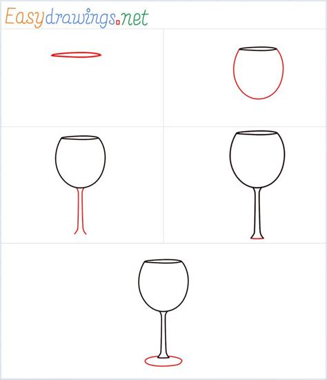 How To Draw A Wine Glass Step By Step [5 Easy Phase] Wine Glass Drawing Wine Glass Painted