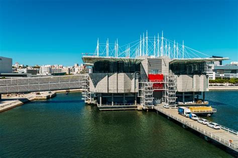 View Of The Oceanarium Of Lisbon Oceanario De Lisboa And The Funicular