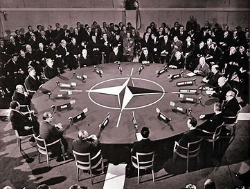 Image result for 1949 - The North Atlantic Treaty Organization (NATO) was ratified.