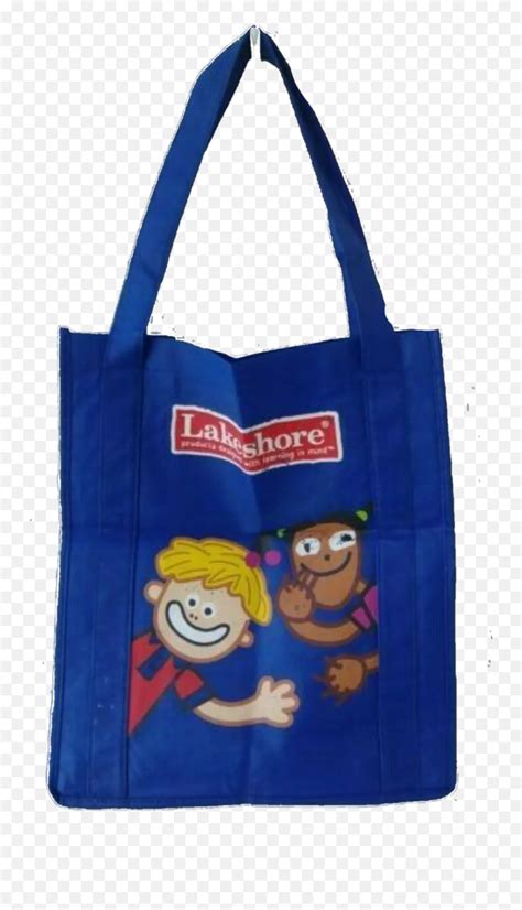 Kids Book Bag Library Tote Reusable By Lakeshore Blue Medium Tote Bag