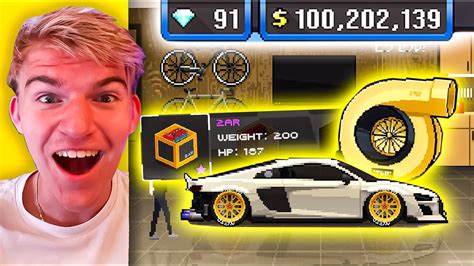 Making 100000000 Dollars In Pixel Car Racer Making Money In