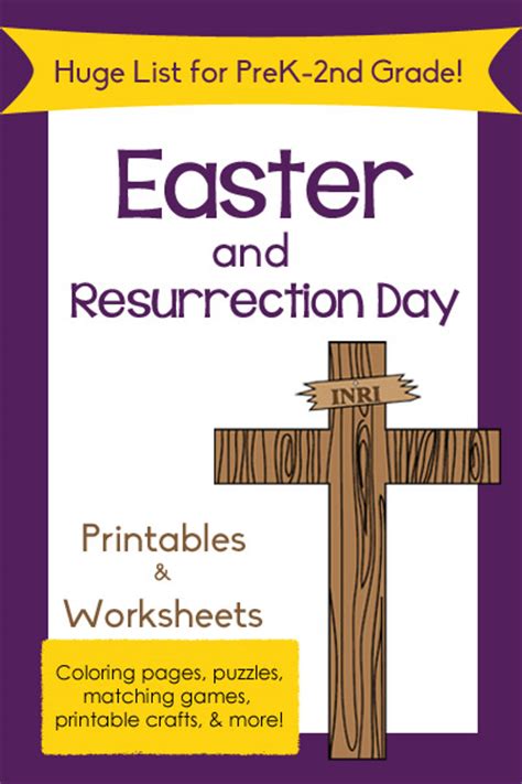 Huge List Of Easter Printables For Preschool To 2nd Grade