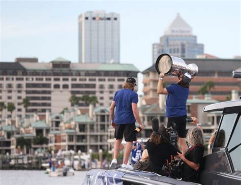 Panthers, lightning open game 1 with big hits nhl. Stanley Cup champion Tampa Bay Lightning celebrate with ...