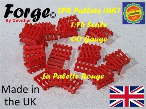 Uk Red Lpr La Palette Rouge Pallets Pack Of 25 Oo Gauge 176 Scale