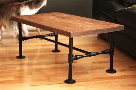 Once Popular Diy Wood Coffee Table With Pipe Legs