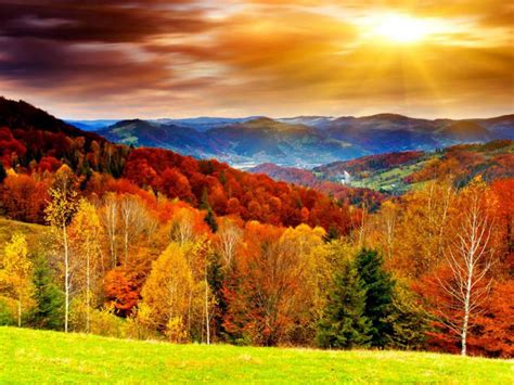 Autumn Scenery Hd Desktop Wallpaper Widescreen High