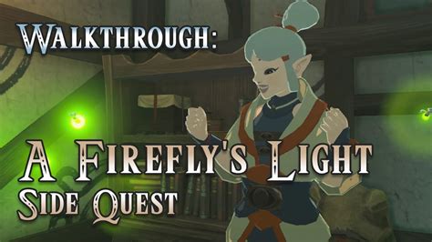 tutorial a firefly s light kakariko village side quest the legend of zelda breath of the wild