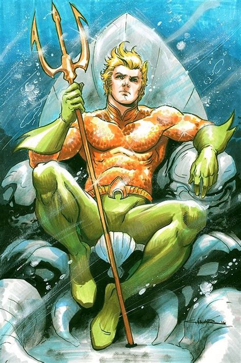 Aquaman Justice League Art De La Bande Dessinée Art Héros Dessins Marvel