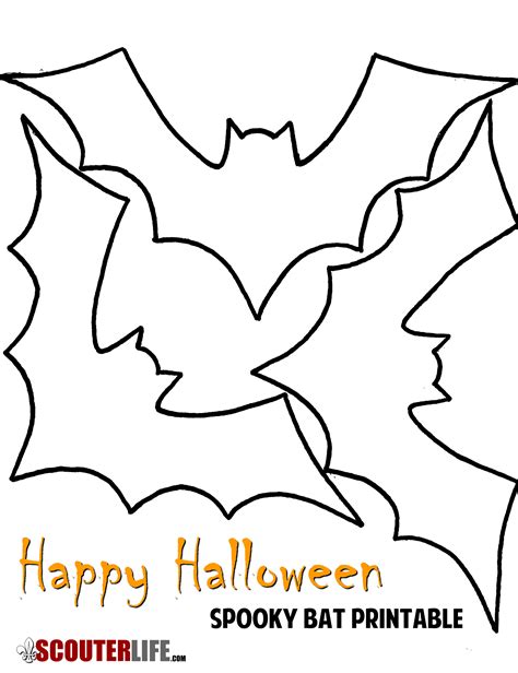 Halloween Spooky Bat Printable — Scouterlife