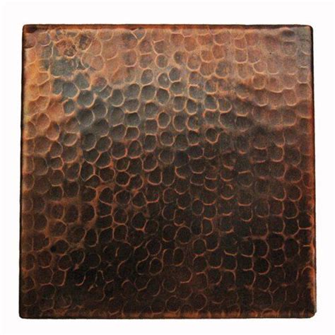 6 X 6 Hammered Copper Tile In Oil Rubbed Bronze In 2021 Copper