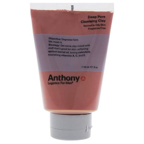 Anthony Logistics For Men Deep Pore Cleansing Clay 3 Fl Oz Beauty And Personal Care