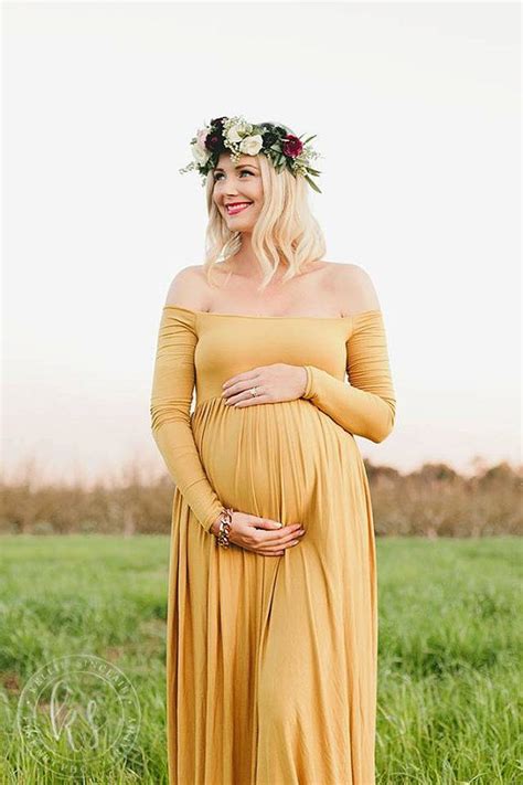 Miriam Gown • Long Sleeve Maternity Dress • Maternity Gown ...
