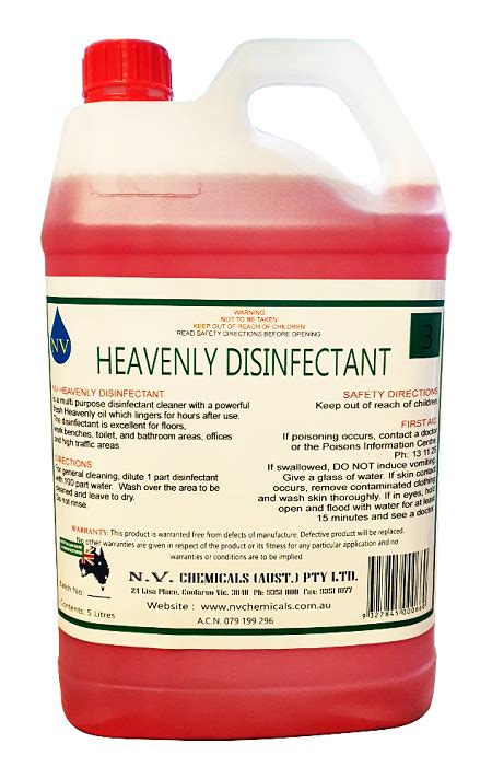 Hospital Grade Disinfectant N V Chemicals Pty Ltd