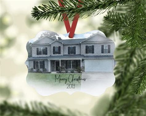 First Home Ornament Custom House Ornament Personalized Etsy House